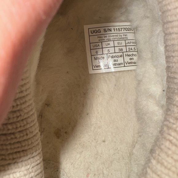 UGG Beige Suede Ankle Slip-Ons- kids - Picture 3 of 3